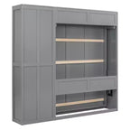 Letto a scomparsa/a muro con mensole ModernLuxe (Full/Queen Size)