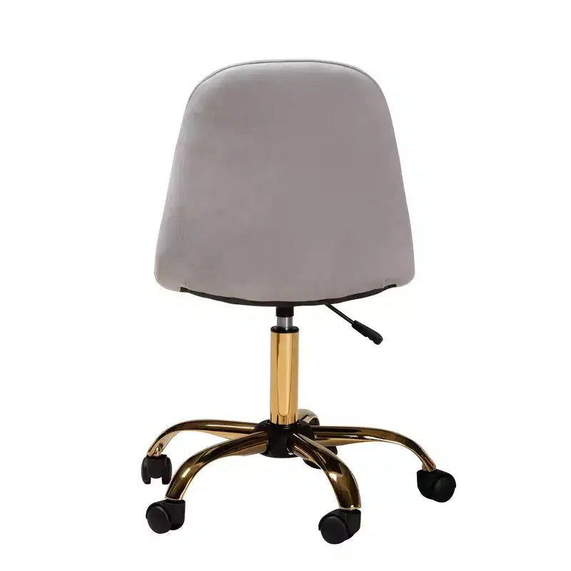 Sedia da ufficio girevole Kabira Baxton Studio, contemporanea, glam e di lusso, in velluto e metallo