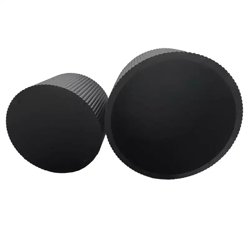 Set di 2, set di tavolini da caffè sovrapponibili a righe ondulate per soggiorno, camera da letto 4M - ModernLuxe