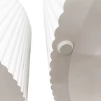 Set di 2, set di tavolini da caffè sovrapponibili a righe ondulate per soggiorno, camera da letto 4M - ModernLuxe