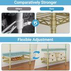 Timate U3 Appendiabiti a U Robusto Stender, Appendiabiti Industriale a Tubo a L Montato a Parete Sistema Armadio Kit Guardaroba