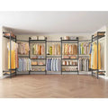 Timate U3 U Shape Garment Rack Heavy Duty Clothes Rack, Industrial Pipe Clothing Rack L Shaped Wall Mounted Closet System Wardrobe Kit
