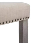 WestinTrends Sgabello da bancone con seduta a sella imbottita 24" (set da 2), grigio antico/beige