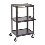ECR4Kids Mobile AV Media Cart, Technology Trolley, Black