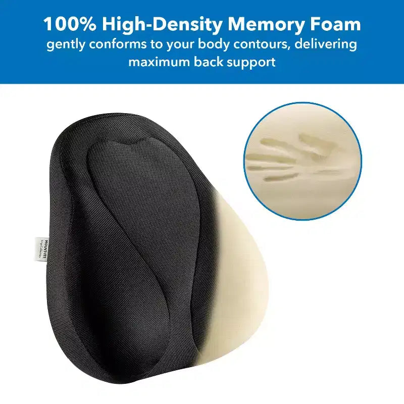 Mount-It! Cuscino di Supporto Lombare, Supporto per la Schiena Ergo Collection, Sedia da Gaming, Memory Foam, Allevia il Mal di Schiena Migliora la Postura, Rivestimento in Rete Lavabile