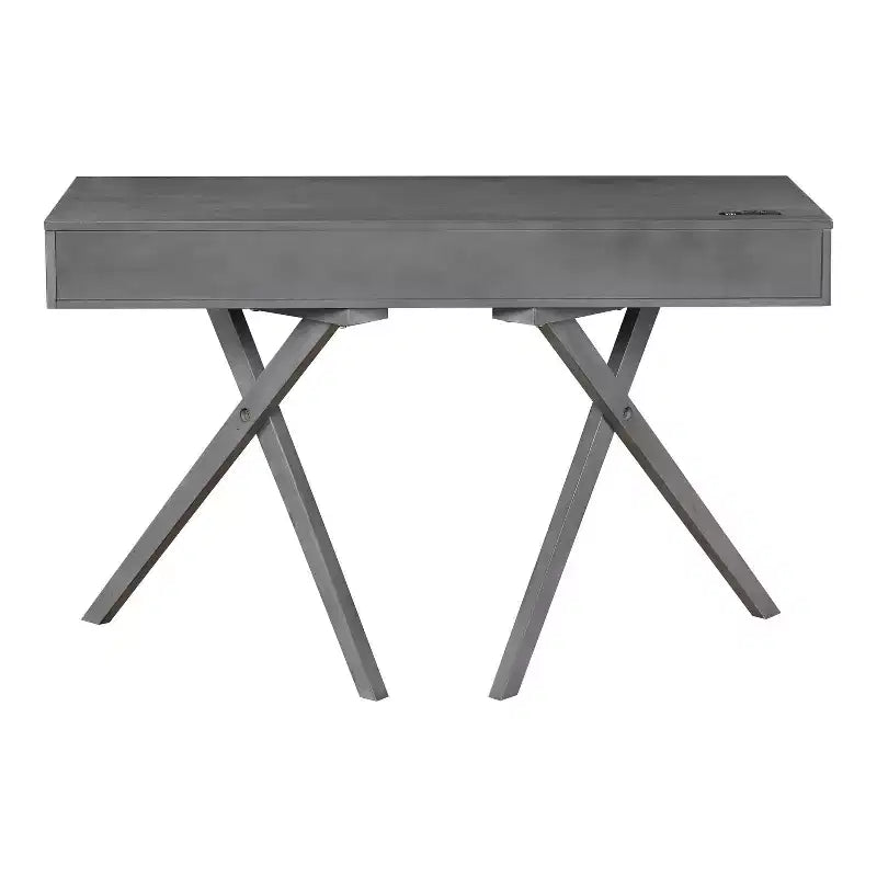 HOMES: Inside + Out Scrivania Thunderseek Mid Century 2 cassetti da 47" con USB e prese di corrente