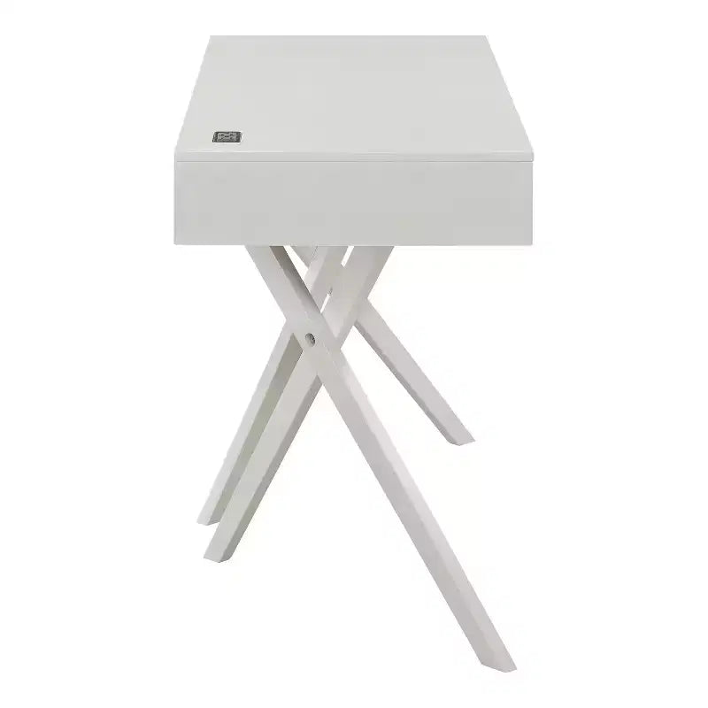 HOMES: Inside + Out Scrivania Thunderseek Mid Century 2 cassetti da 47" con USB e prese di corrente