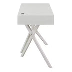 HOMES: Inside + Out Scrivania Thunderseek Mid Century 2 cassetti da 47" con USB e prese di corrente