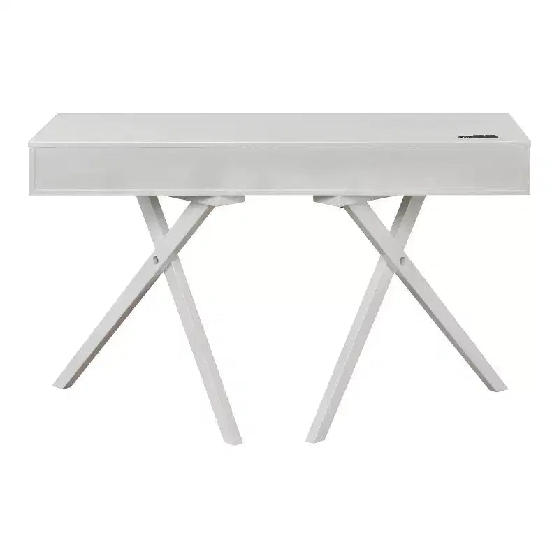 HOMES: Inside + Out Scrivania Thunderseek Mid Century 2 cassetti da 47" con USB e prese di corrente