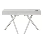 HOMES: Inside + Out Scrivania Thunderseek Mid Century 2 cassetti da 47" con USB e prese di corrente