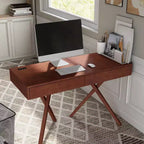 HOMES: Inside + Out Scrivania Thunderseek Mid Century 2 cassetti da 47" con USB e prese di corrente
