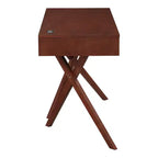 HOMES: Inside + Out Scrivania Thunderseek Mid Century 2 cassetti da 47" con USB e prese di corrente