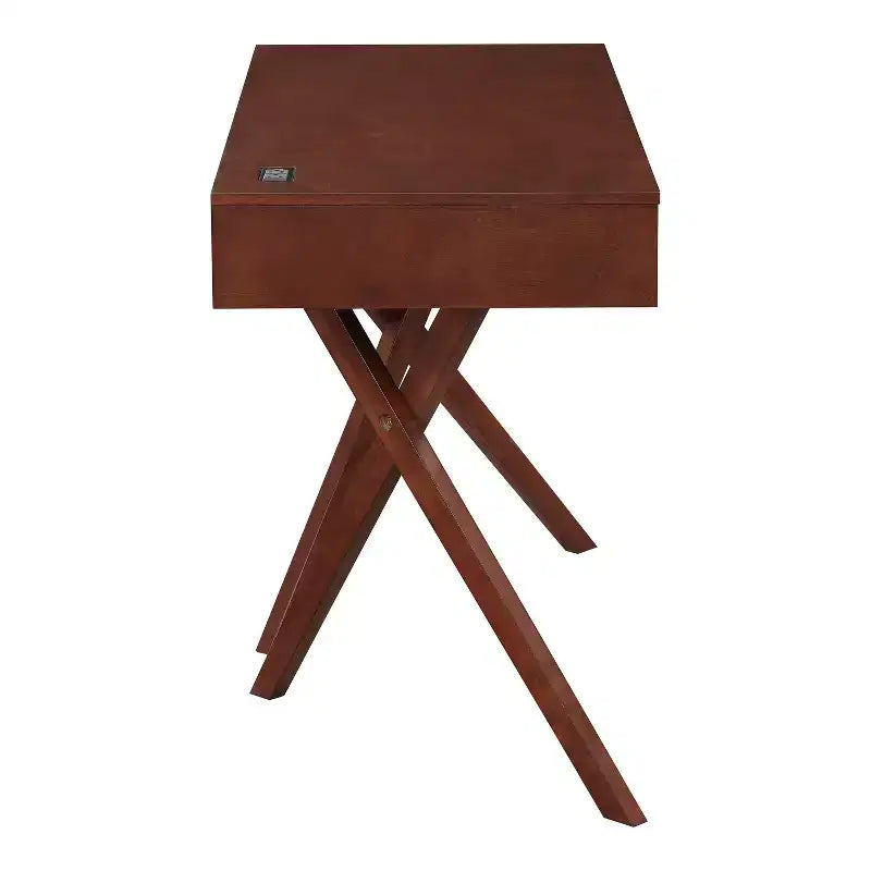 HOMES: Inside + Out Scrivania Thunderseek Mid Century 2 cassetti da 47" con USB e prese di corrente
