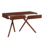 HOMES: Inside + Out Scrivania Thunderseek Mid Century 2 cassetti da 47" con USB e prese di corrente