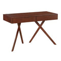 HOMES: Inside + Out 47" Thunderseek Mid Century 2 Drawer Desk with Usb and Power Outlets