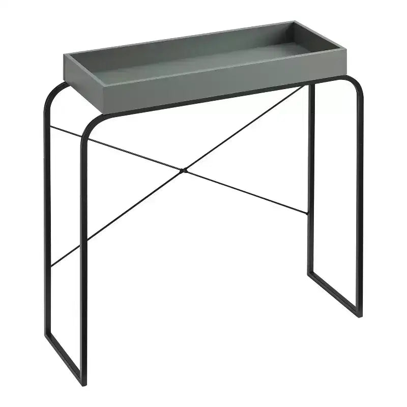 24/7 Shop At Home 33 Songearth Tavolo Consolle Moderno con Vassoio Superiore