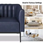 Sedia in similpelle Carsten Industry da 30 pollici con gambe in metallo, set di 2 | HULALA HOME