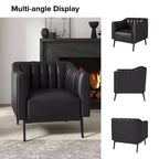 Sedia in similpelle Carsten Industry da 30 pollici con gambe in metallo, set di 2 | HULALA HOME