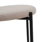LeisureMod Euston Sgabello da bar moderno in vimini con telaio in acciaio nero, per interni, cucina, bancone, sala da pranzo, colazione, posti a sedere per bar, sedia contemporanea