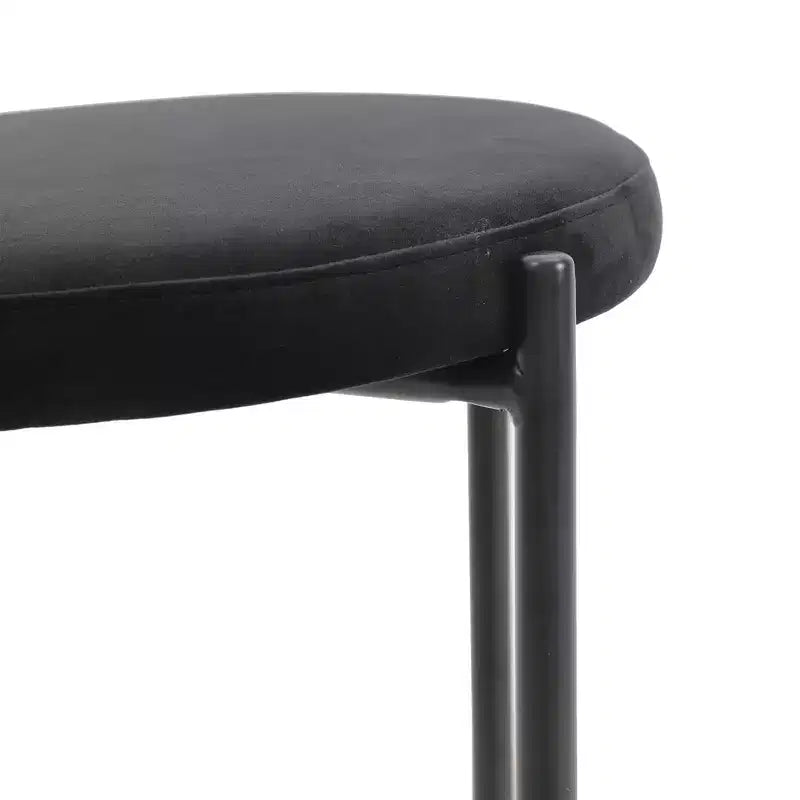 LeisureMod Euston Sgabello da bar moderno in vimini con telaio in acciaio nero, per interni, cucina, bancone, sala da pranzo, colazione, posti a sedere per bar, sedia contemporanea