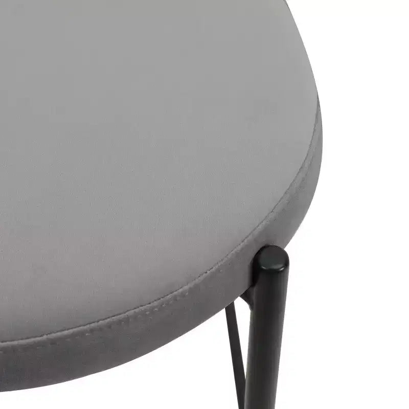 LeisureMod Euston Sgabello da bar moderno in vimini con telaio in acciaio nero, per interni, cucina, bancone, sala da pranzo, colazione, posti a sedere per bar, sedia contemporanea