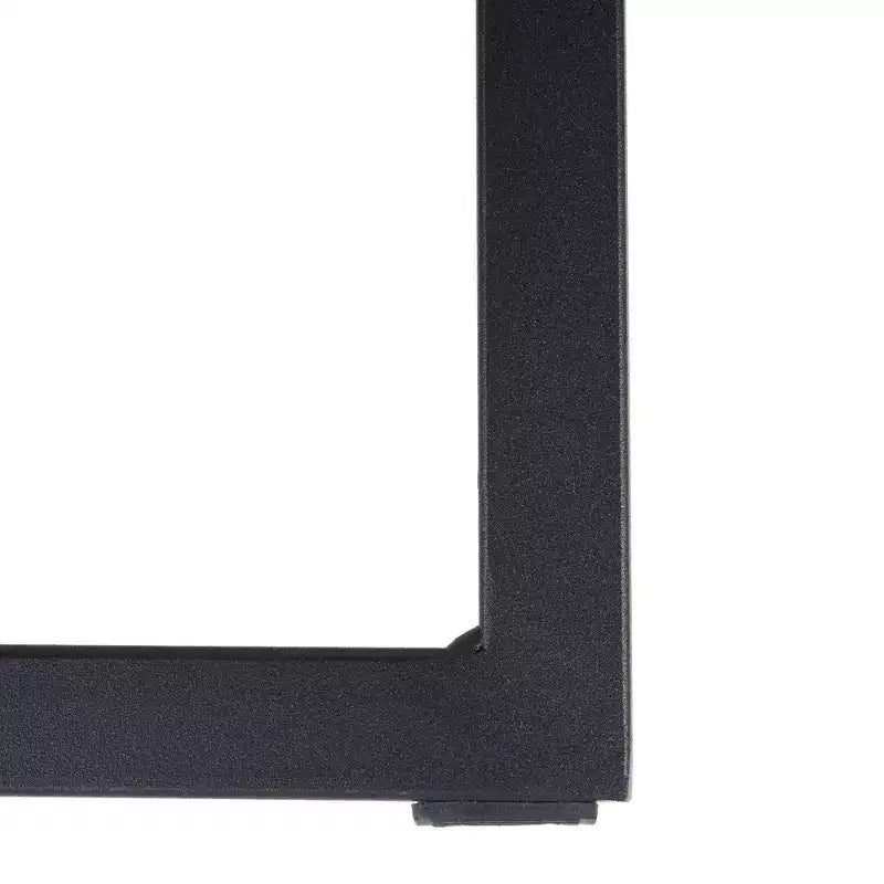 Sgabello da bar moderno in pelle trapuntata LeisureMod Quincy con struttura in metallo nero, sedia da bancone per isola cucina e posti a sedere a bancone