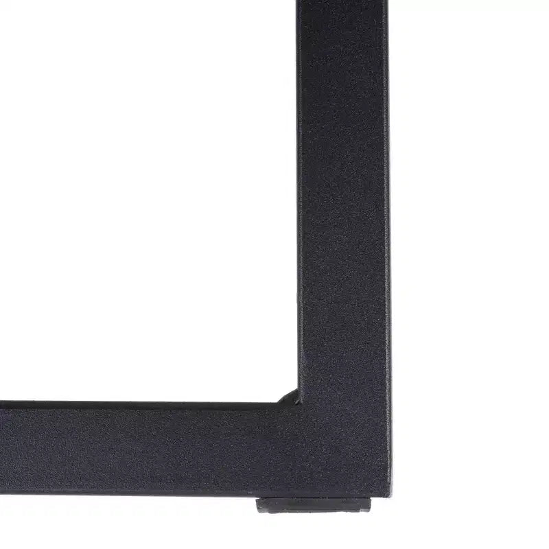 Sgabello da bar moderno in pelle trapuntata LeisureMod Quincy con struttura in metallo nero, sedia da bancone per isola cucina e posti a sedere a bancone