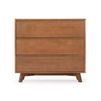 Comodino a 3 cassetti in legno massiccio scandinavo Max & Lily