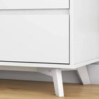 Comodino a 3 cassetti in legno massiccio scandinavo Max & Lily