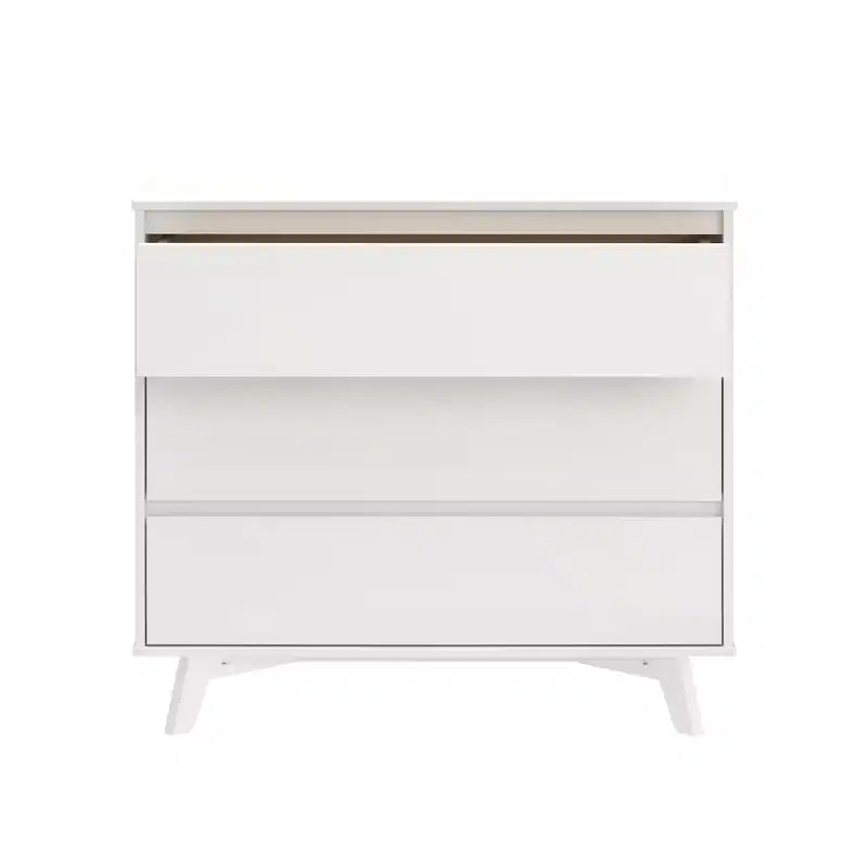 Comodino a 3 cassetti in legno massiccio scandinavo Max & Lily