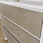 Comodino a 3 cassetti in legno massiccio scandinavo Max & Lily