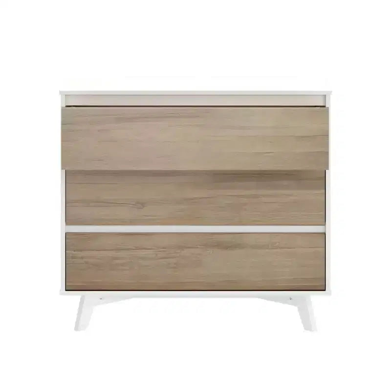 Comodino a 3 cassetti in legno massiccio scandinavo Max & Lily