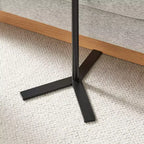 Danya B. 24.25x17.7 Carter Tavolino Laterale Ovale a Goccia Moderno per Divano con Gamba a Piedistallo