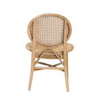 bali & pari Sedia da pranzo in rattan marrone naturale stile bohémien moderno Osaka