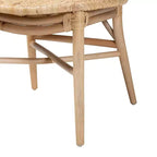 bali & pari Sedia da pranzo in rattan marrone naturale stile bohémien moderno Osaka