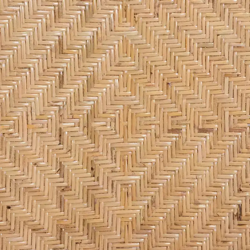 bali & pari Sedia da pranzo in rattan marrone naturale stile bohémien moderno Osaka