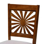 Set di sedie da pranzo moderne Olympia Baxton Studio in tessuto e legno