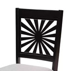Set di sedie da pranzo moderne Olympia Baxton Studio in tessuto e legno