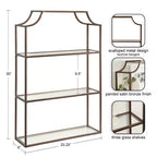 Mensole da Parete Decorative Flottanti a 3 Livelli Ciel Kate & Laurel All Things Decor 21x30