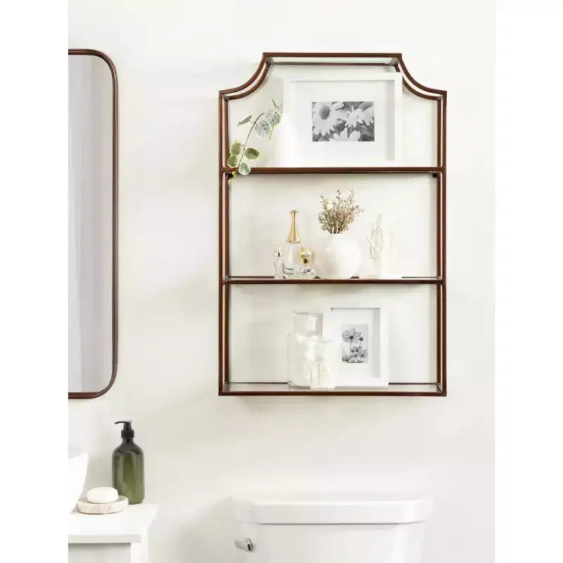 Mensole da Parete Decorative Flottanti a 3 Livelli Ciel Kate & Laurel All Things Decor 21x30