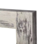 Specchio Dovelina Vintage a tutta lunghezza temperato con cornice in legno massello intagliato e ganci posteriori
