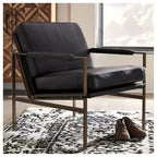 Signature Design by Ashley Puckman - Poltrona accent moderna, nera