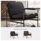 Signature Design by Ashley Puckman - Poltrona accent moderna, nera