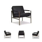 Signature Design by Ashley Puckman - Poltrona accent moderna, nera