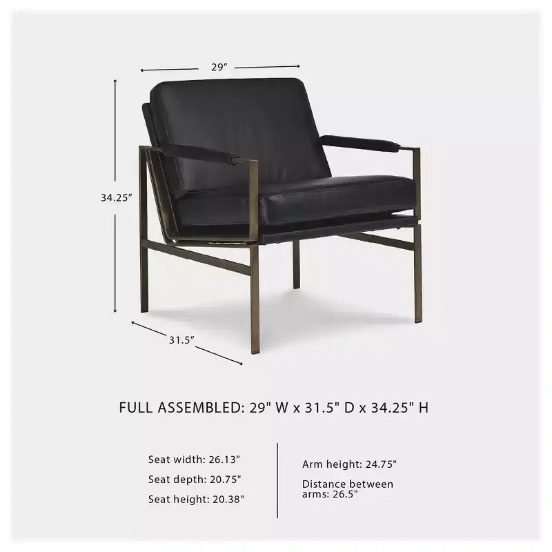 Signature Design by Ashley Puckman - Poltrona accent moderna, nera