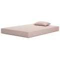 Signature Design by Ashley iKidz 7 Inch Firm Memory Foam Mattress with Stretch Knit Cover & Pillow Included, Coral