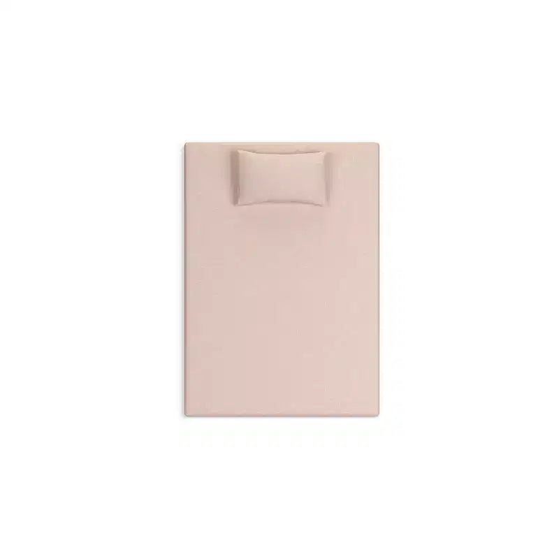 Signature Design by Ashley iKidz Materasso in Memory Foam Rigido da 7 Pollici con Rivestimento in Maglia Elasticizzata e Cuscino Incluso, Corallo