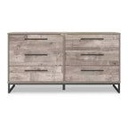 Cassettiera Signature Design by Ashley Casual Neilsville con 6 cassetti, finitura Whitewash