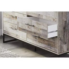 Cassettiera Signature Design by Ashley Casual Neilsville con 6 cassetti, finitura Whitewash