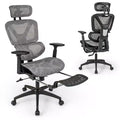 Costway Mesh Office Chair Executive Chair with 90-120 Tilting Backrest Lumbar Support